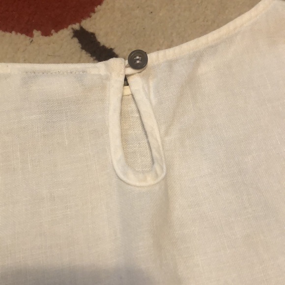 Beautifully simply white linen dress, shift size medium - Picture 4 of 5